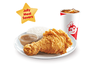 1 - pc. Spicy Chickenjoy with Drinks - Jollibee