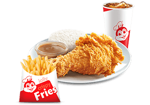 1 - pc. Chickenjoy with Fries & Drinks - Jollibee