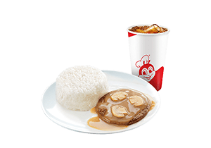 1-pc Burger Steak with Drinks - Jollibee