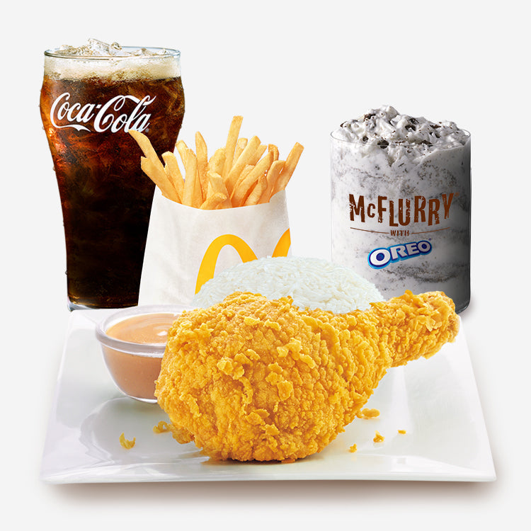 1-pc Chicken Mcdo with Fries, McFlurry & Small Drinks Mega Meal - Mcdonald's