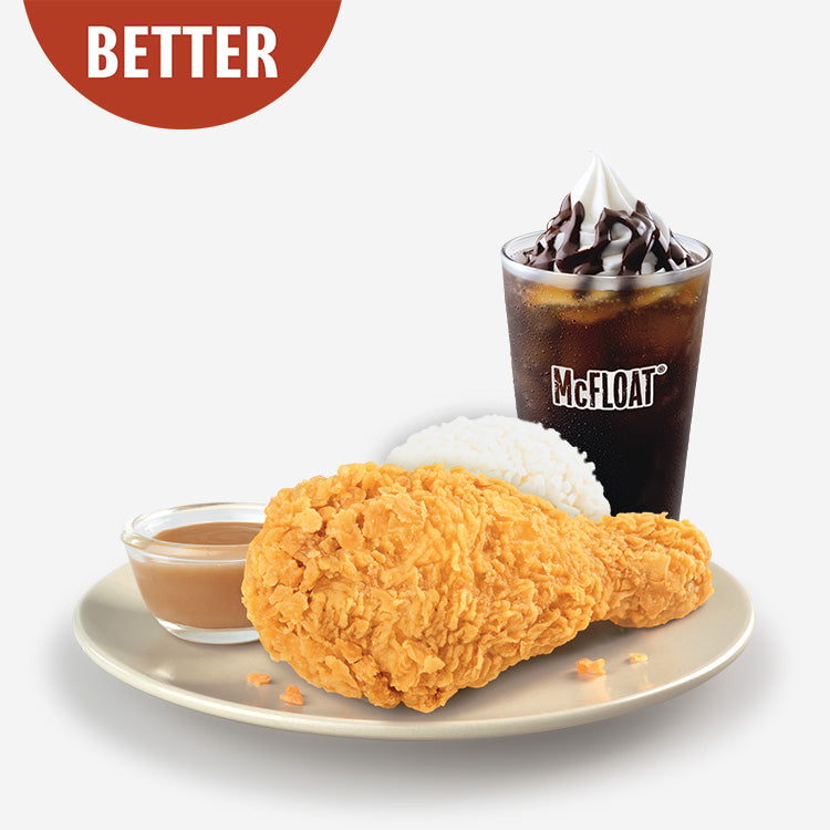 1-pc Chicken Mcdo with Rice & Coke McFloat Meal - Mcdonald's