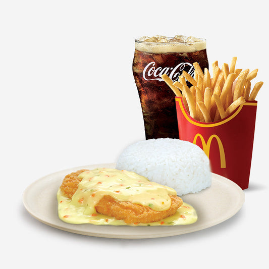 1-pc McCrispy Chicken Fillet Ala King with Large Fries & Drinks Meal - Mcdonald's