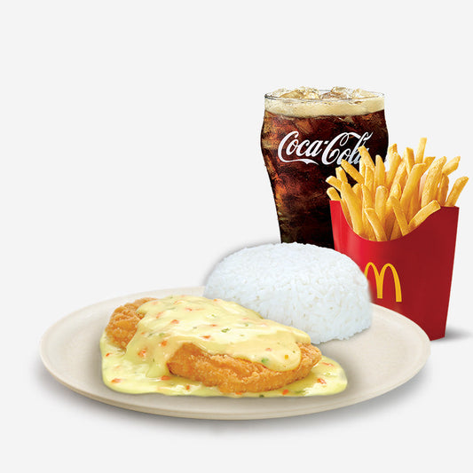 1-pc McCrispy Chicken Fillet Ala King with Medium Fries & Drinks Meal - Mcdonald's