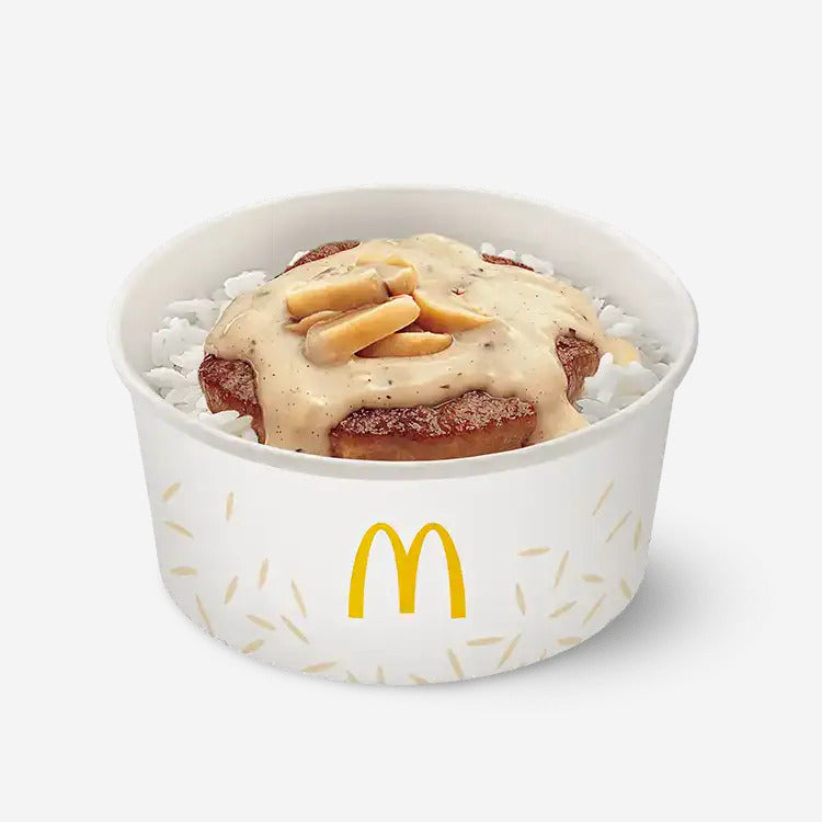 1-pc Mushroom Pepper Steak Solo Rice Bowl - Mcdonald's