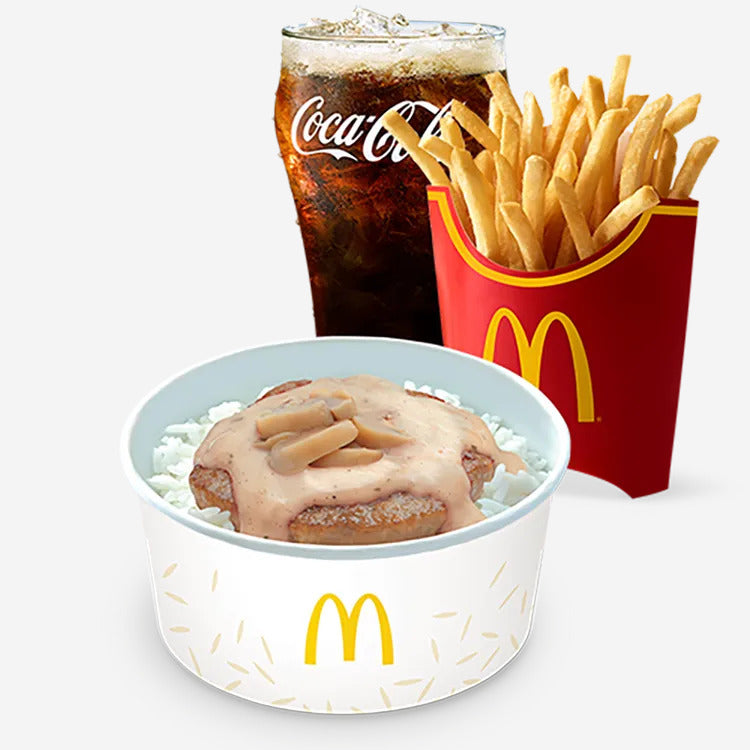 1-pc Mushroom Pepper Steak with Large Fries & Drinks - Mcdonald's