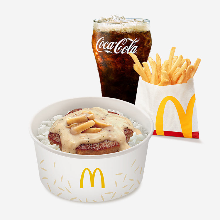 1-pc Mushroom Pepper Steak with Small Fries & Drinks - Mcdonald's