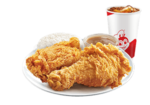 2 - pc. Chickenjoy with Drinks - Jollibee