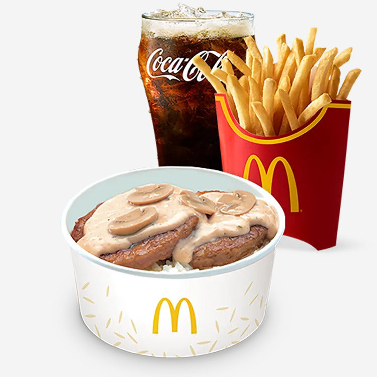 2-pc Mushroom Pepper Steak with Large Fries & Drinks - Mcdonald's