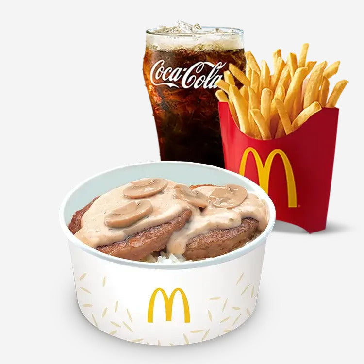 2-pc Mushroom Pepper Steak with Medium Fries & Drinks - Mcdonald's