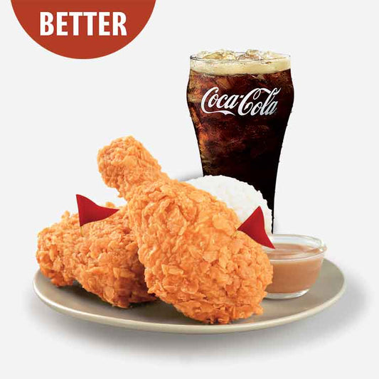 2-pc Spicy Chicken Mcdo with Large Drinks - Mcdonald's