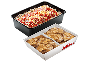 6-pc Burger Steak with Jolly Spaghetti Family Pan - Jollibee