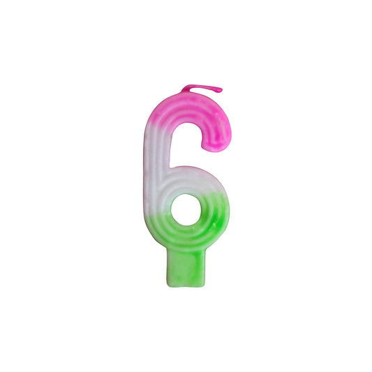 Number 6 Candle - Jelexie Bakeshop