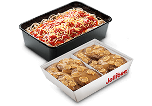 8-pc Burger Steak with Jolly Spaghetti Family Pan - Jollibee