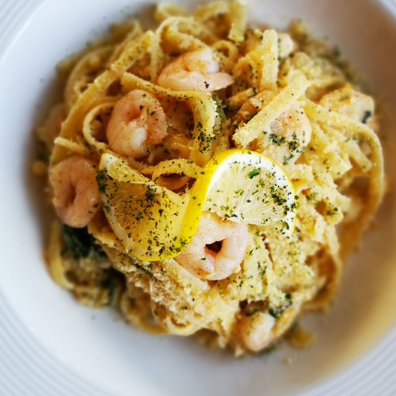 Shrimp Scampi Famiglia - Olivia's Pizzeria