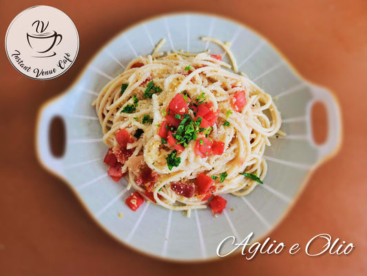 Aglio e Olio Pasta - Instant Venue Cafe