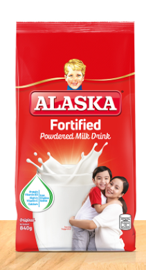 Alaska Powdered Milk Plain 840g - JuanMart