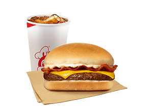 Bacon Cheesy Yumburger with Drinks - Jollibee