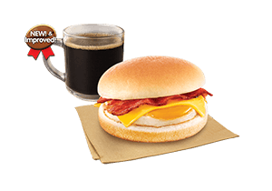 Breakfast Bacon, Egg, & Cheese Sandwich with Drink - Jollibee