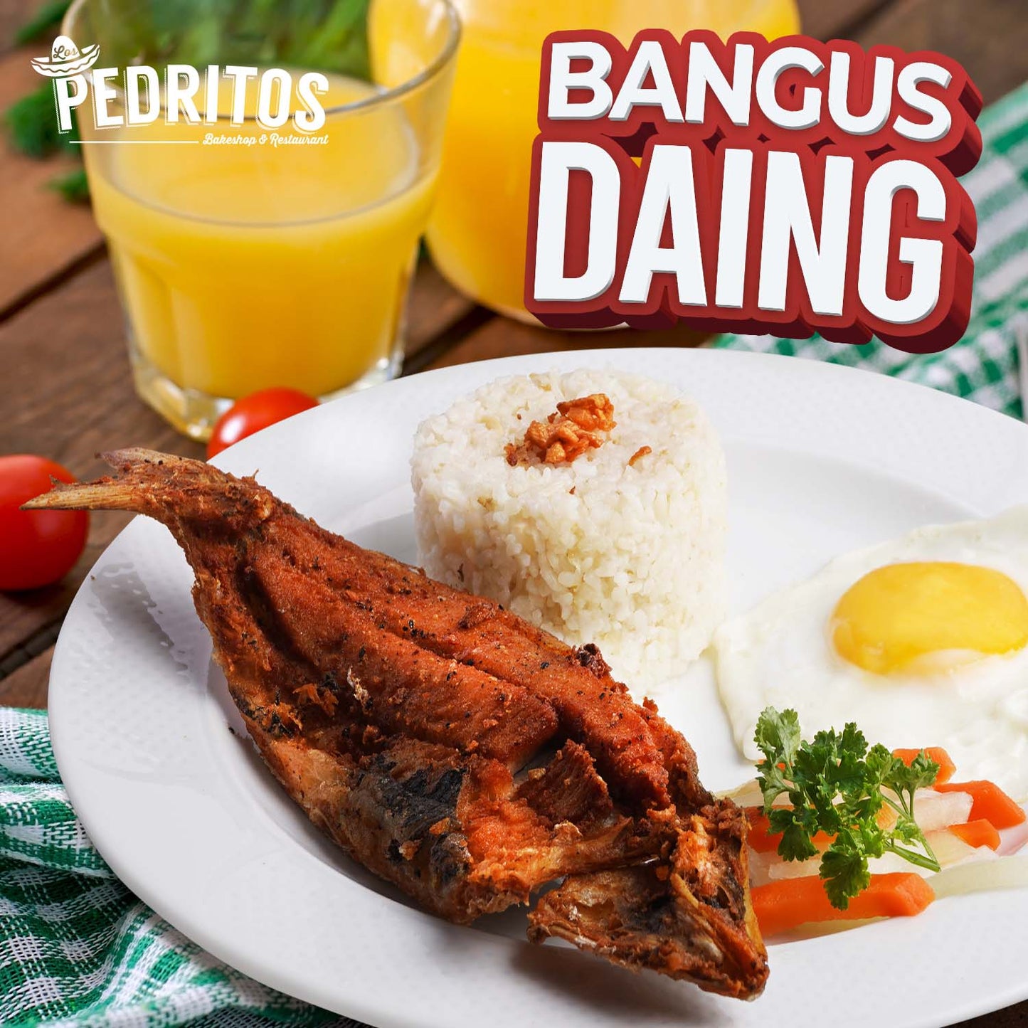 Bangus Daing Breakfast - Los Pedritos