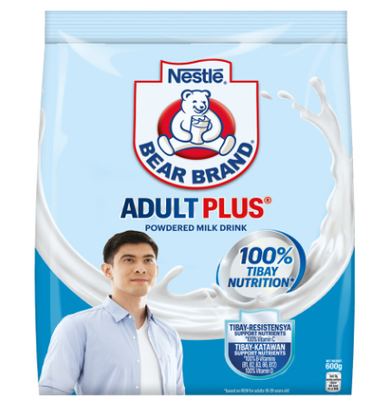 Bear Brand Milk Adult Plus 12pcs x 600g - JuanMart