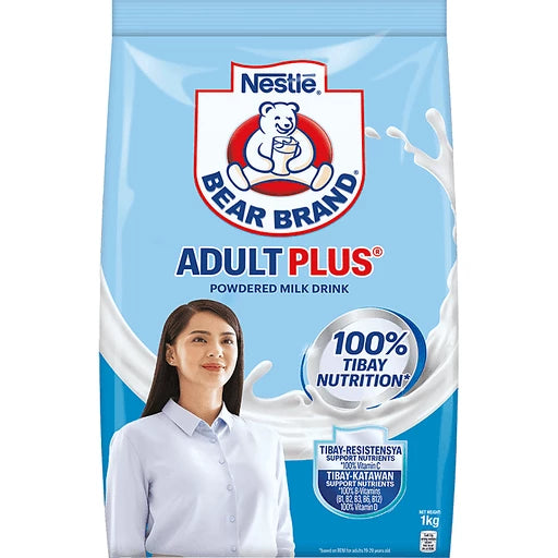 Bear Brand Milk Adult Plus 1kg - JuanMart