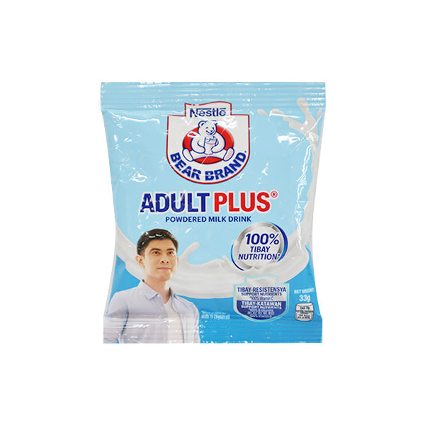 Bear Brand Milk Adult Plus 33G - Juan Mart