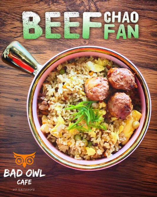 Beef Chao Fan Rice Meals - Bad Owl Cafe