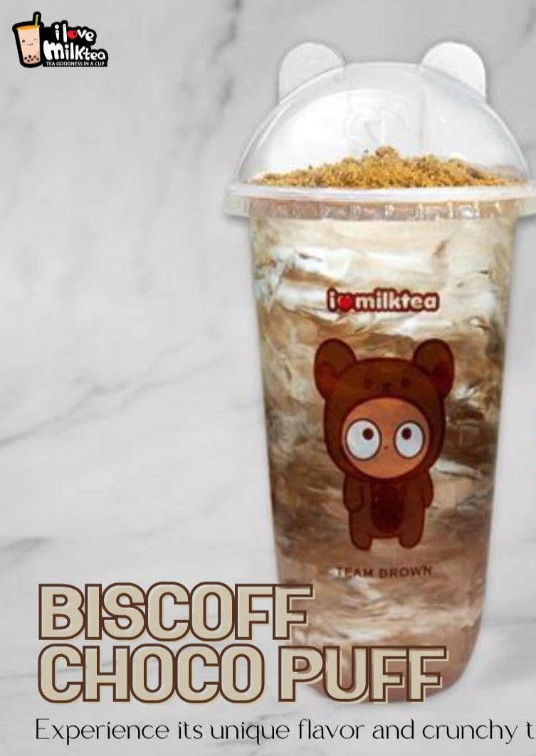 Coffee-Based Biscoff Extra Large Choco Puff - I Love Milktea