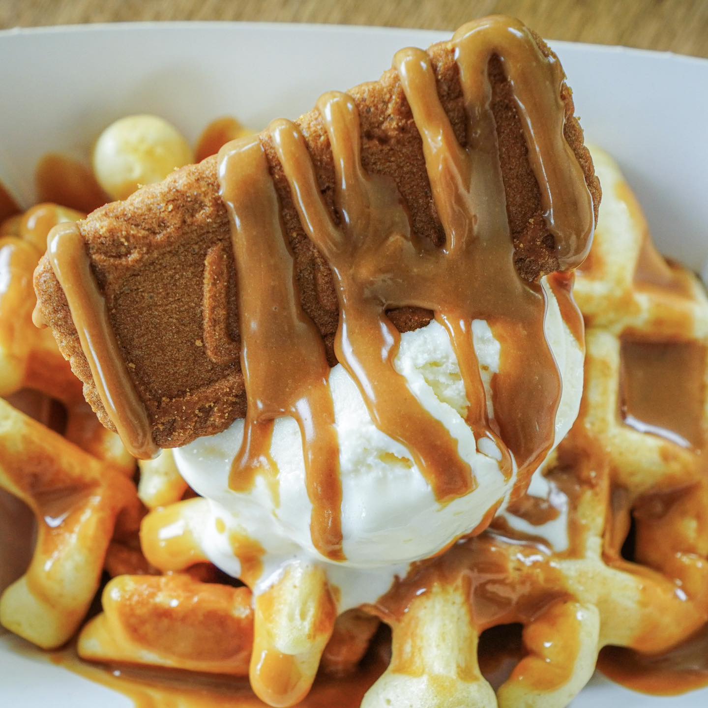 Biscoff Waffles - Anea Cafe