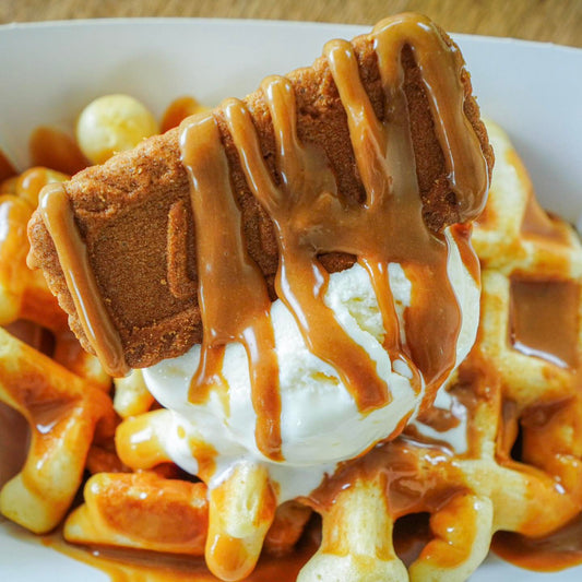 Biscoff Waffles - Anea Cafe