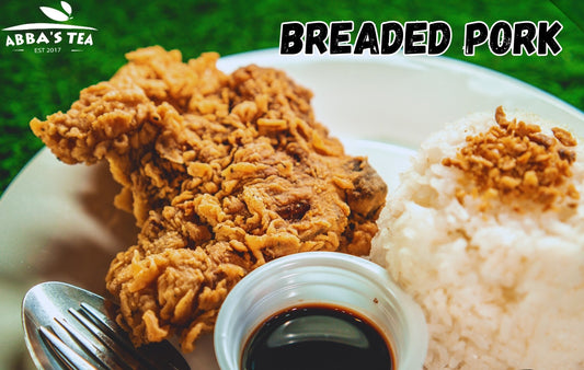 Breaded Pork Rice Meal - Abba's Tea