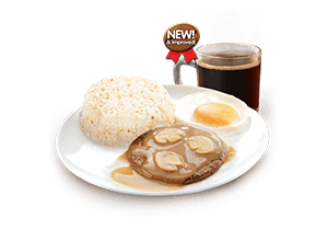 Breakfast Burger Steak with Drink - Jollibee