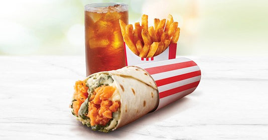 Creamy Spinach Twister Combo - KFC