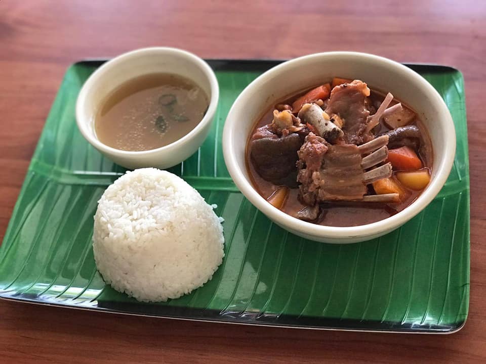 Kalderetang Kambing w/ Plain Rice - Kumpares