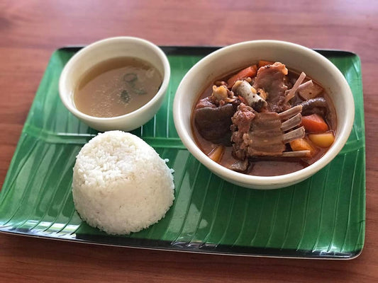 Kalderetang Kambing w/ Plain Rice - Kumpares