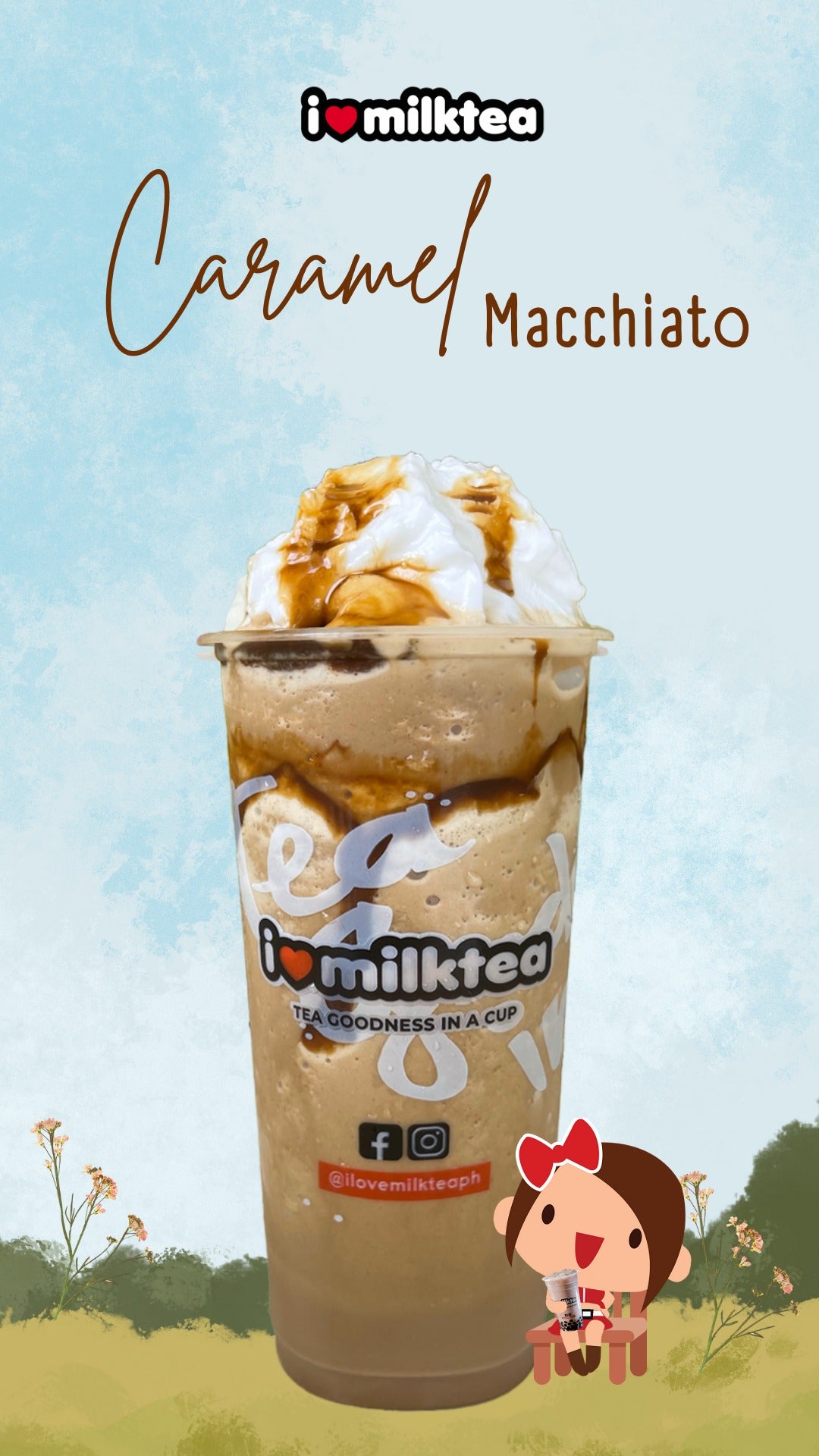 Cream Based Caramel Macchiato Large Frappe - I Love Milktea