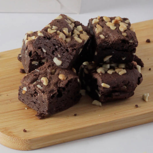 Cashew Brownies Half (15) - Contis Bakeshop