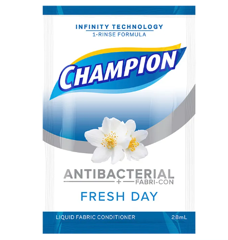 Champion Fabric Conditioner Infinity Fresh Day 18pcs x 12 x 28ml - JuanMart