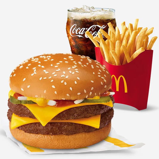 Double Quarter Pounder w/ Cheese & Large Fries and Drinks Meal - Mcdonald's