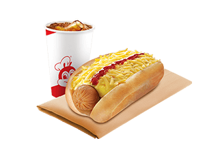 Cheesy Classic Jolly Hotdog with Drinks - Jollibee