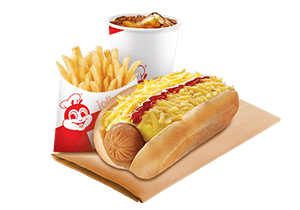 Cheesy Classic Jolly Hotdog with Fries & Drinks - Jollibee