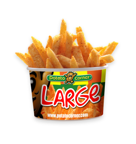 Large Core Chili Bbq Flavor World's Best Flavored Fries  - Potato Corner