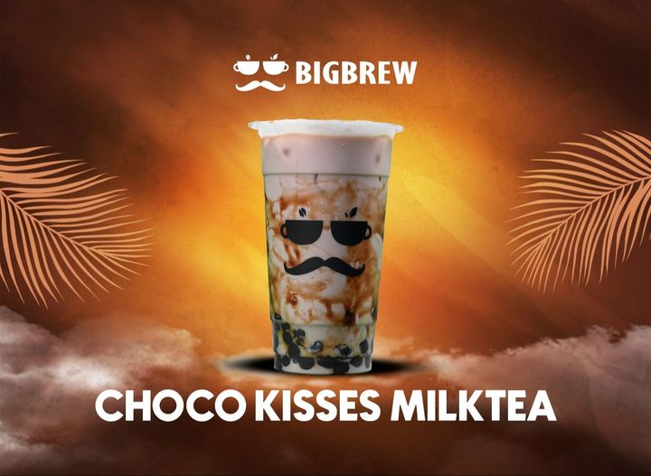 Choco Kisses w/ Pearls Medio 16oz Milk Tea - Big Brew