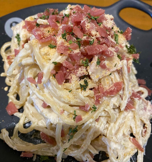 Classic Carbonara Pasta - Black Scoop Dagupan