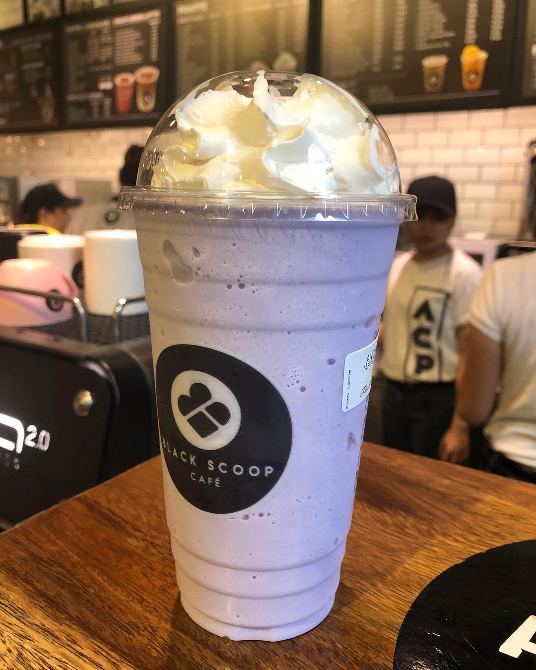 Cream-Based Taro Medium Frappe - Black Scoop Dagupan