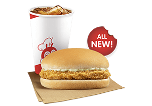 Crunchy Chicken Sandwich with Drinks - Jollibee