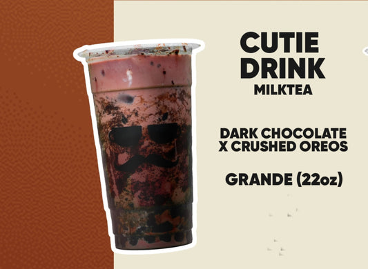 Tea-Based Dark Chocolate x Crushed Oreo Grande (22oz) Cutie Drink - Big Brew