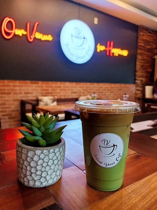 Dirty Matcha Iced Coffee - Instant Venue Cafe