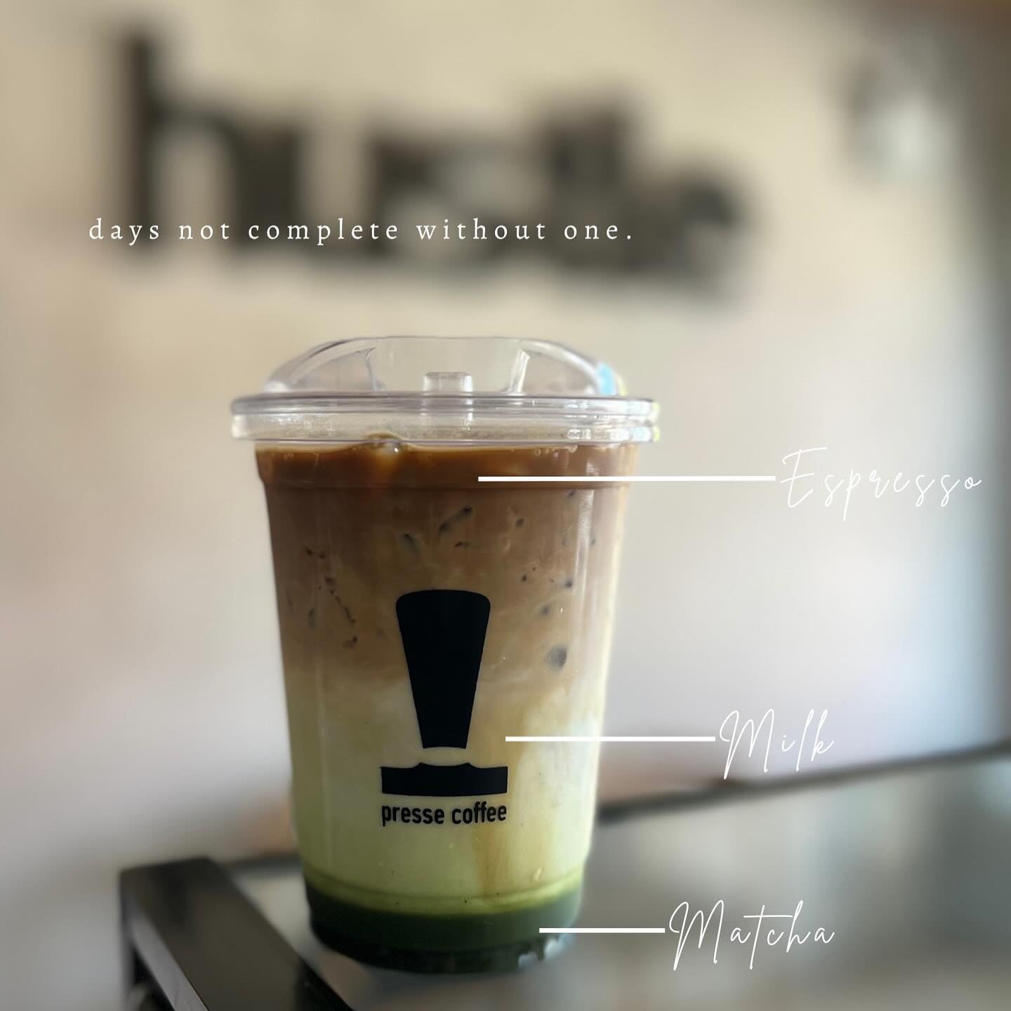 Iced Dirty Matcha Grande - Presse Cafe