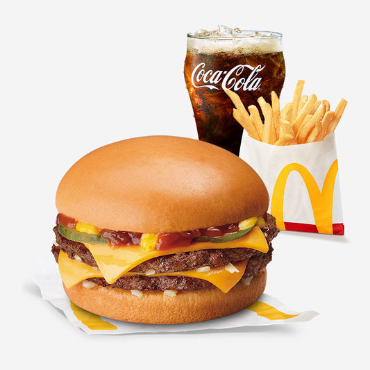 Double Cheese Burger with Small Fries & Drinks Meal - Mcdonald's